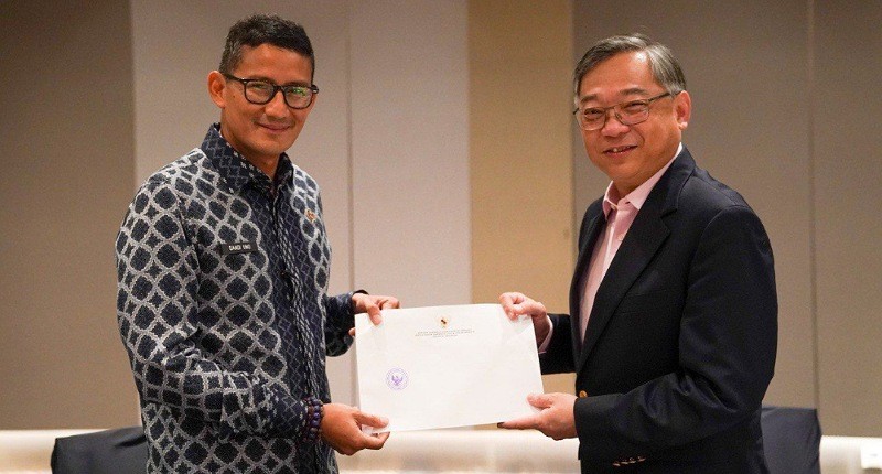 Gerak Cepat! Tiba di Singapura, Sandiaga Bahas Potensi Wisatawan Cruise dengan Menteri Gan Kim Yong