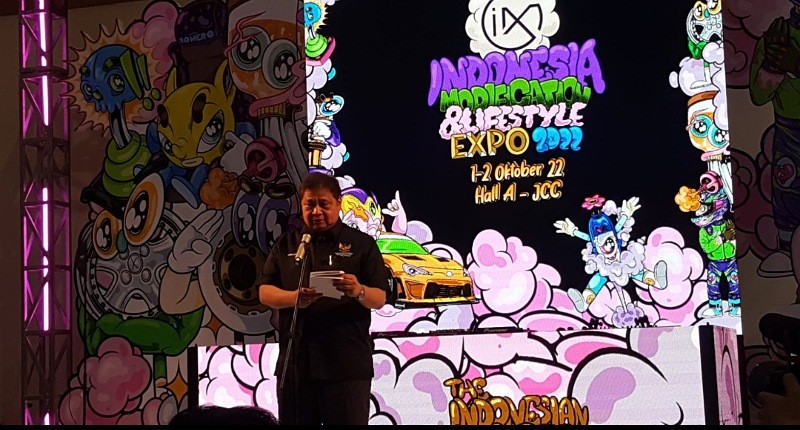 Pameran IMX 2022 Dorong Industri Dalam Negeri, Menko Airlangga: Dunia Modifikasi Buka Lapangan Kerja 