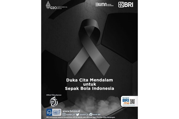 BRI Sampaikan Belasungkawa untuk Korban Kerusuhan di Stadion Kanjuruhan