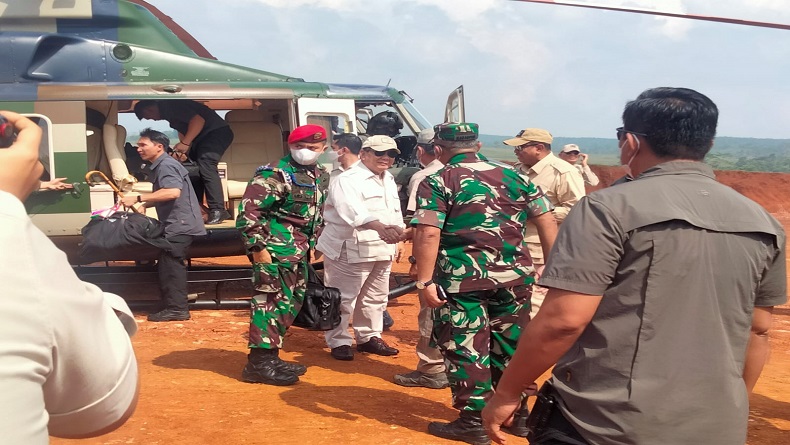 Prabowo Tinjau Kebun Percontohan Terpadu Ketahanan Pangan di Cianjur, Ini Pesannya