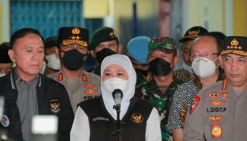 Khofifah Tegaskan Pemerintah Komitmen Usut Tuntas Tragedi Kanjuruhan