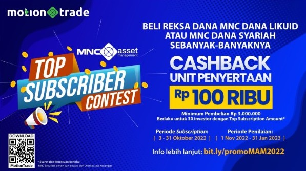 Ikuti Top Subscriber Contest Reksa Dana MNC Asset Management di MotionTrade!