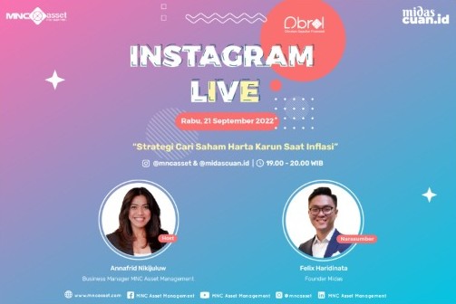 Simak IG Live MNC Asset X Midas Cuan: Strategi Cari Saham Harta Karun saat Inflasi