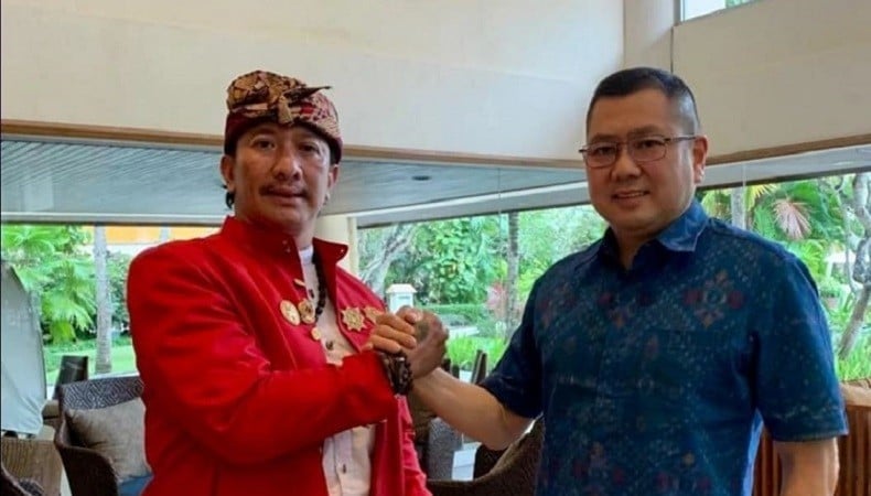 Hary Tanoe Bertemu Tokoh Bali I Ketut Putra Ismaya Jaya