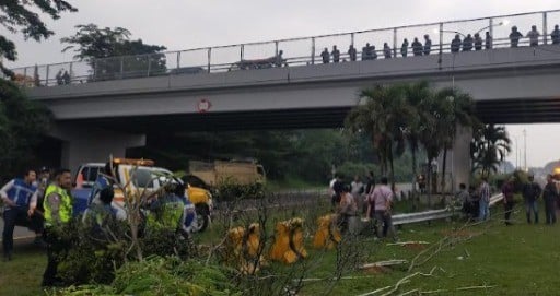 Mayat Bersimbah Darah Ditemukan di Exit Tol Baranangsiang Bogor