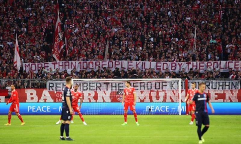 Suporter Bayern Bentangkan Spanduk untuk Tragedi Kanjuruhan, Ini Kalimatnya