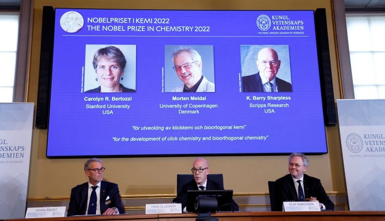 Ini 3 Ilmuwan Pemenang Hadiah Nobel Kimia 2022, Berjasa dalam Penemuan Obat Kanker