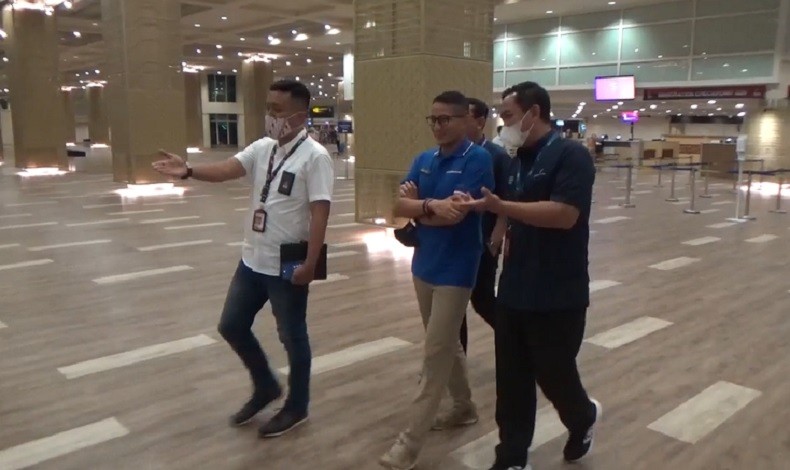 Cek Kesiapan Bandara Ngurah Rai, Sandiaga Uno : Kesan Pertama Itu Penting