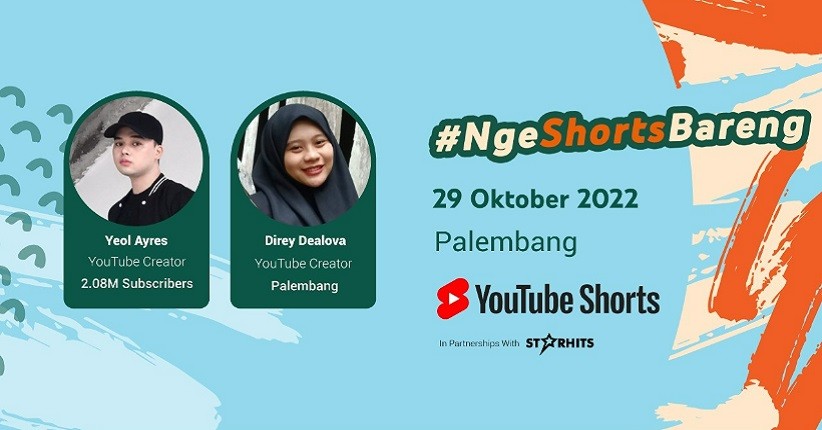 Panggilan untuk Kreator Lokal Bumi Sriwijaya, #NgeShortsBareng Akan Cari Kreator Berbakat di Palembang!