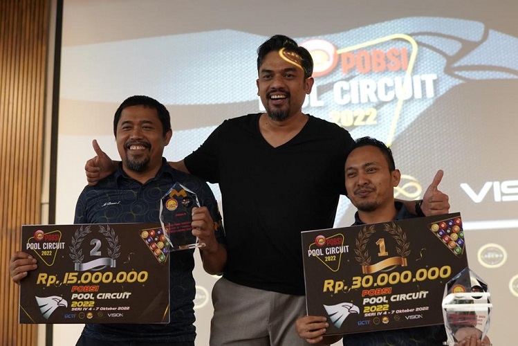 Menangi Perang Saudara! Feri Satriyadi Juara POBSI Pool Circuit Seri IV 2022