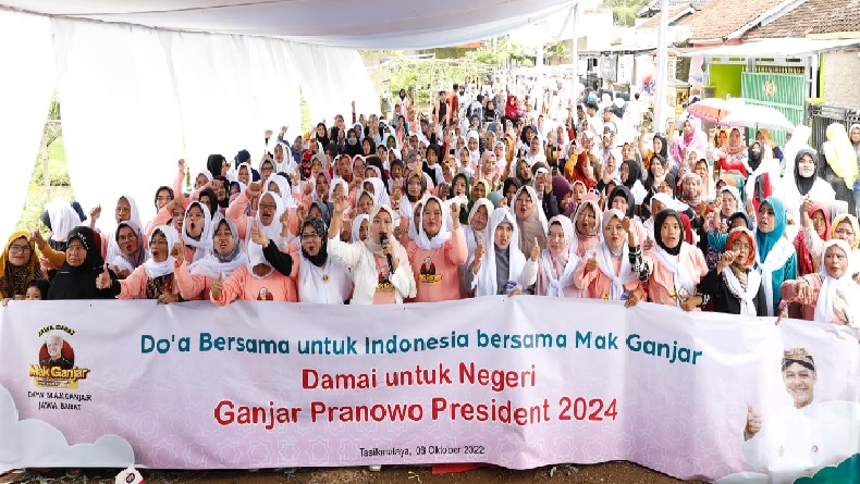 500 Emak-Emak di Tasikmalaya Dukung Ganjar Presiden, Ini Alasannya