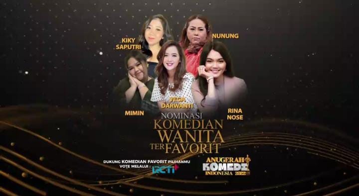 Hadir di iNews 5 Hari Lagi! Tentukan Komedian Wanita Favorit Anda Dalam Anugerah Komedi Indonesia 2022