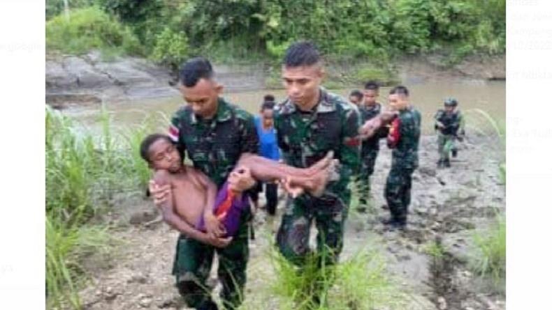 Aksi Heroik Prajurit TNI di Papua, Selamatkan 2 Anak Tenggelam di Sungai