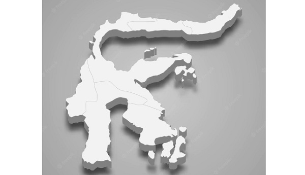 Batas Laut Pulau Sulawesi, Daratan dan Kondisi Geografisnya Berdasarkan Peta