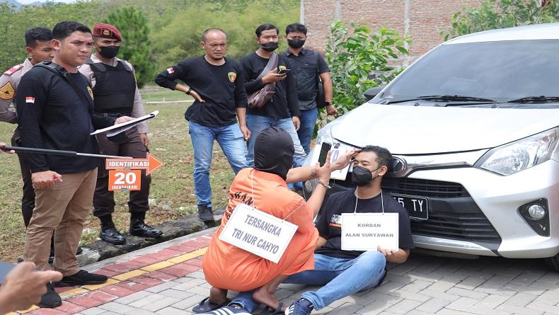 Polres Sukoharjo Rekonstruksi Kasus Pengeroyokan yang Tewaskan Warga Wonogiri