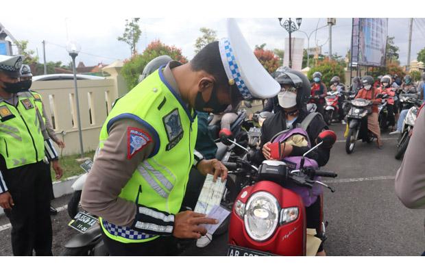 10 Hari Operasi Zebra, Polres Gunungkidul Tilang 1.235 Pelanggar Lalu Lintas