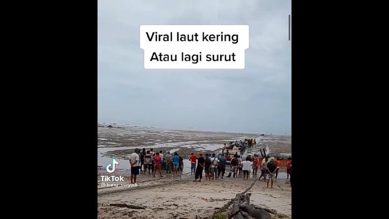 Viral Video Fenomena Air Laut Surut Mirip Tanda Tsunami di Pantai Sampur, Ini Penjelasan BPBD Babel