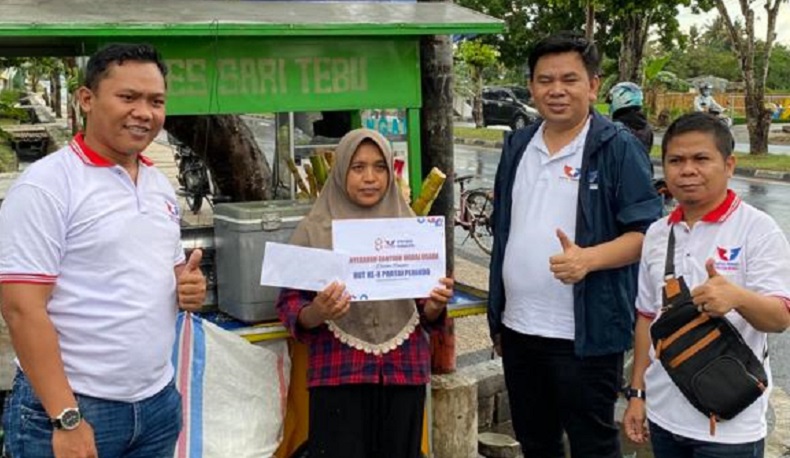    Selain Ekspedisi Jajanan Bumi Gora, Perindo NTB Juga Salurkan Bantuan ke Pedagang UMKM