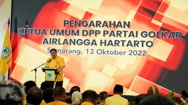 Airlangga Instruksikan Kader Golkar Siap Tempur dan Jadi Ujung Tombak Pemenangan Pilpres 2024