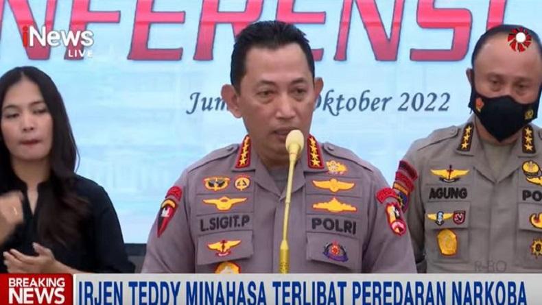 Terjerat Peredaran Gelap Narkoba, Irjen Teddy Minahasa Terancam Dipecat dari Polri