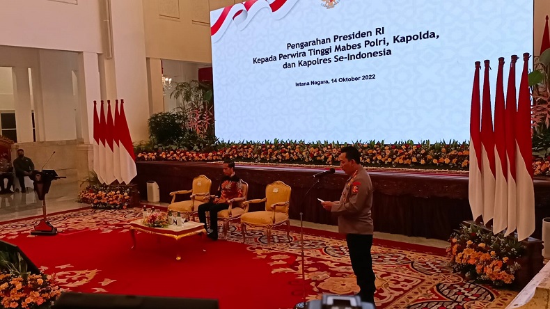 Beri Arahan, Jokowi Ingatkan Polri Harus Solid Jalankan Tugas