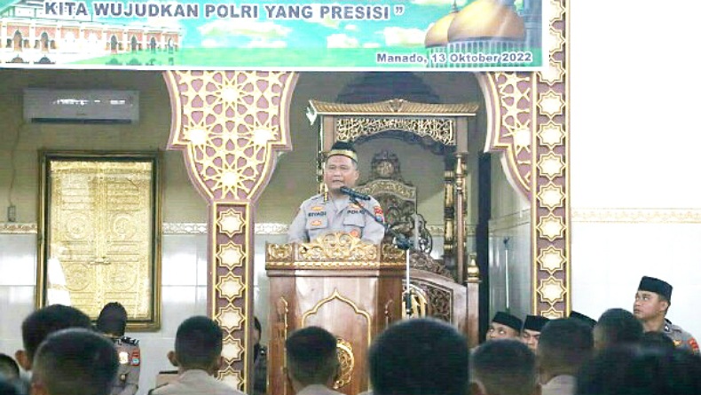 Peringati Maulid Nabi Muhammad, Personel Polda Sulut Diminta Tingkatkan Iman dan Takwa