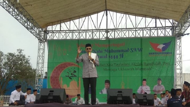 Isi Tausyiah Maulid Nabi di Deliserdang, TGB : Partai Perindo Sangat Menghargai Keagamaan
