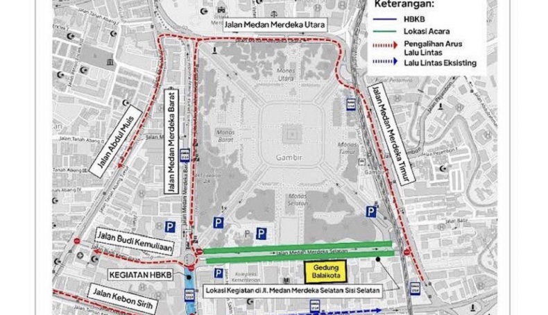Ada Perpisahan Anies Baswedan, Arus Lalu Lintas di Sekitar Balai Kota DKI Dialihkan