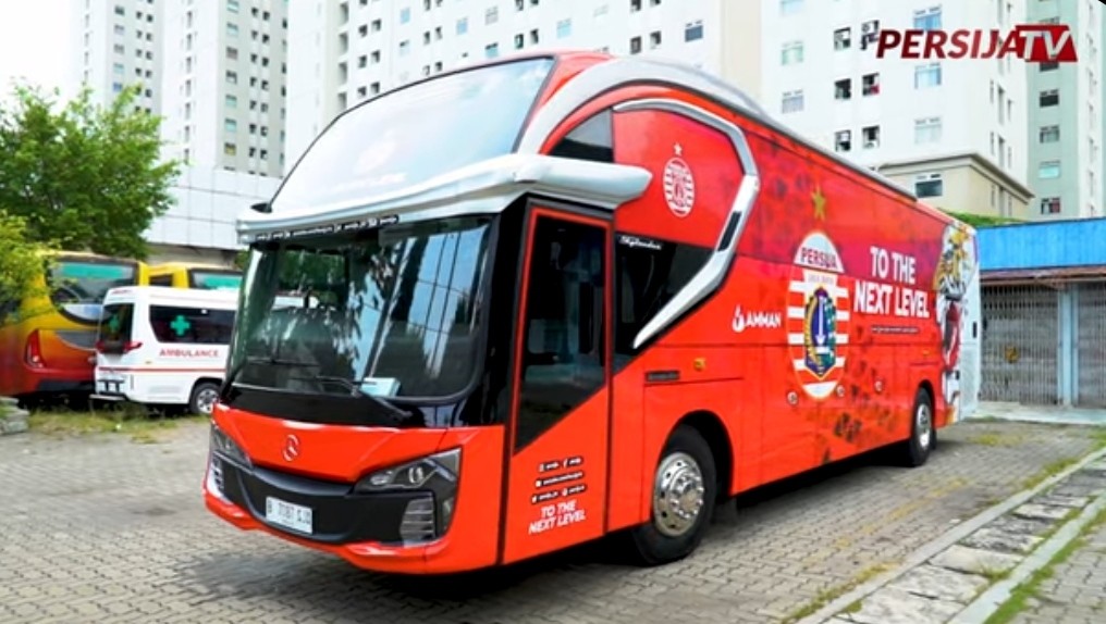 Intip Bus Baru Klub Persija Jakarta, Mewah dan Canggih Dilengkapi Video Tron