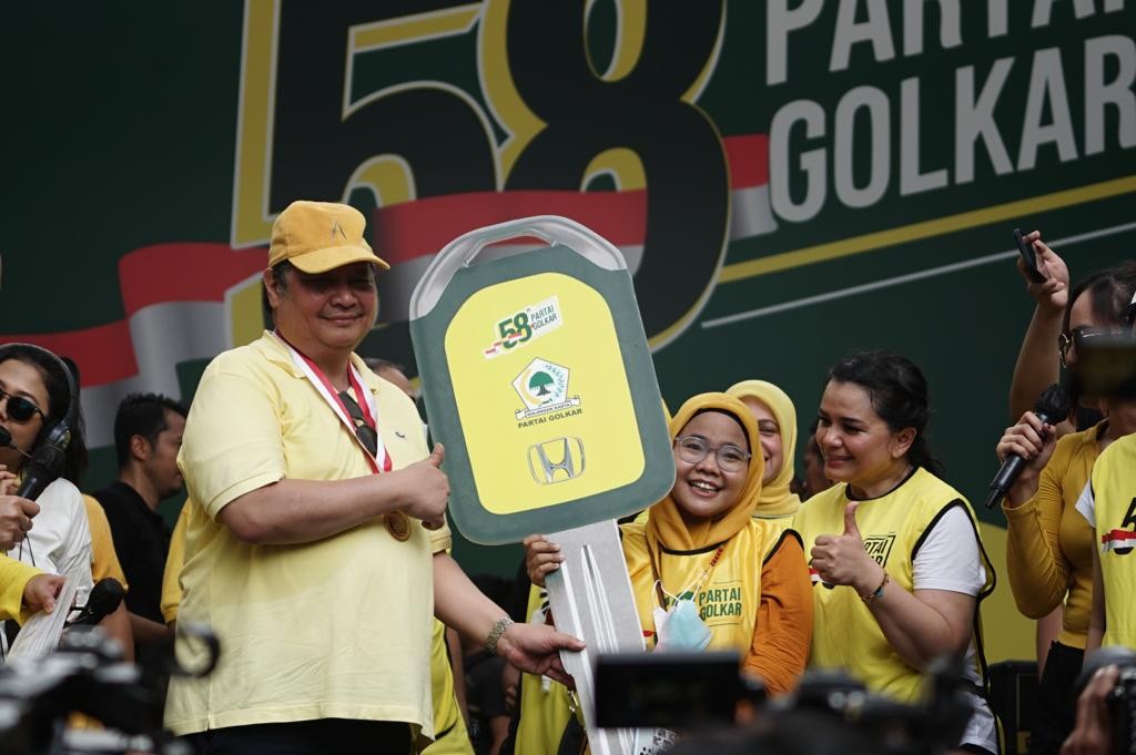 Penerima Grand Prize Mobil Berharap Golkar Menang dan Airlangga Jadi Presiden