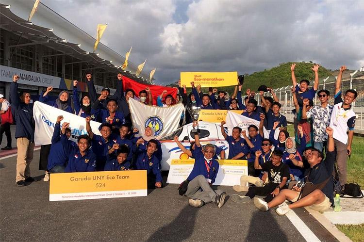 Tim Garuda UNY Raih Juara Pertama Kategori Urban ICE Shell Eco Marathon