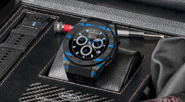 Bugatti Bikin Jam tangan Pintar dari Serat Karbon, Bisa Ukur Akselerasi Mobil hingga Detak Jantung