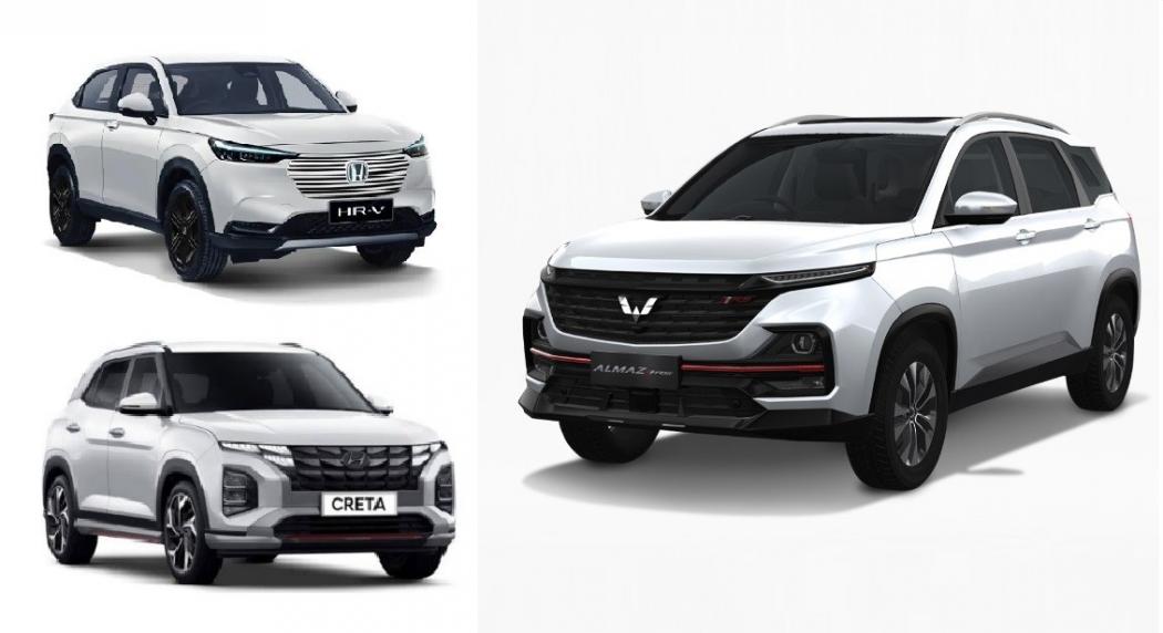 Komparasi 3 Mobil SUV Modern: Honda HR-V, Hyundai Creta Versus Wuling Almaz RS EX