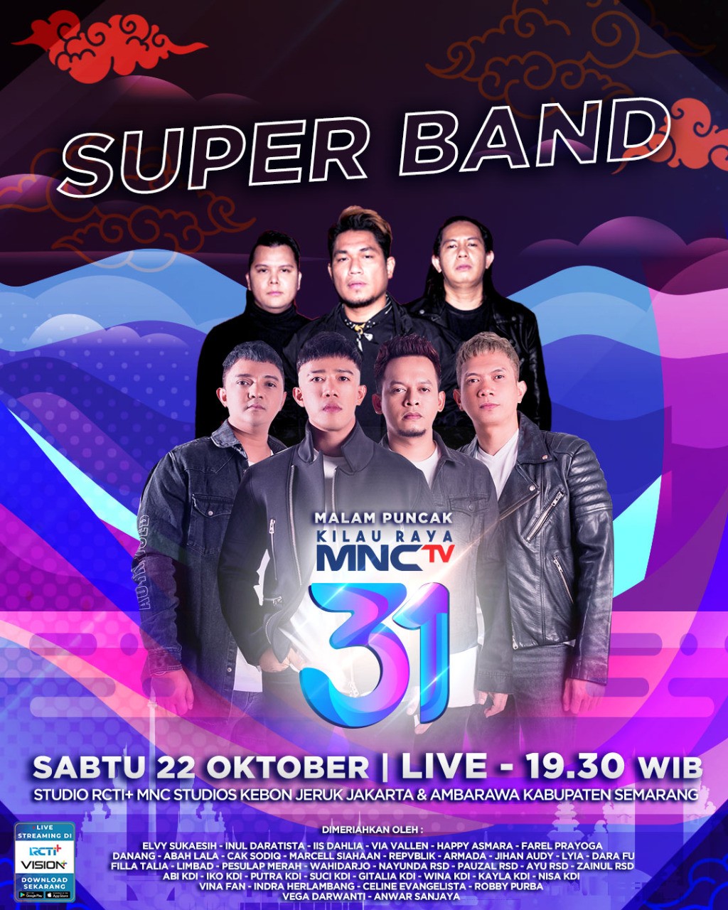 Superband! Armada hingga Repvblik Siap Guncang Malam Puncak Kilau Raya MNCTV 31