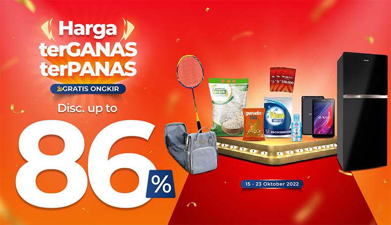 Jangan Lewatkan Promo Harga terPANAS terGANAS, Diskon up to 86% + Gratis Ongkir hanya di AladinMall