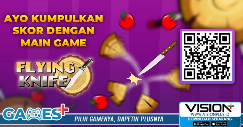 Adu Skor Terbanyak Bersama Temanmu di Game Flying Knife!