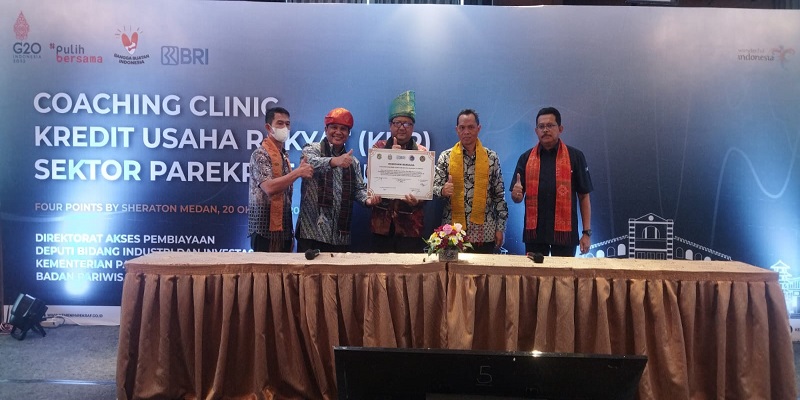Gelar Coaching Clinic KUR Sektor Parekraf di Medan, Kemenparekraf dan BRI Salurkan Pembiayaan Rp2,05 Miliar