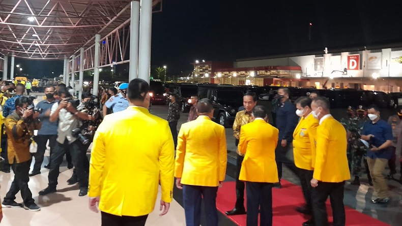 Presiden Jokowi Hadiri HUT Partai Golkar di JIExpo Kemayoran