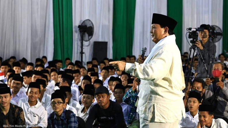 Survei SPIN: Prabowo Posisi Teratas Elektabilitas Capres 2024