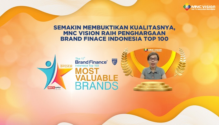MNC Vision Raih Penghargaan Brand Finance Indonesia Top 100  