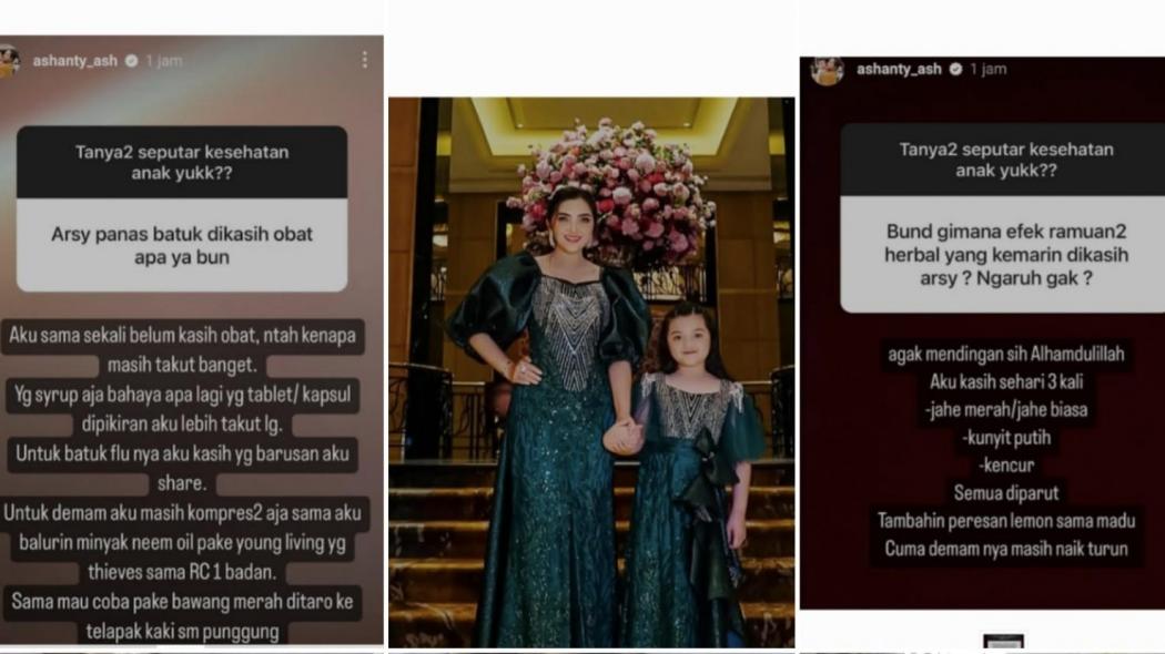 Arsy Hermansyah Demam dan Batuk-Batuk, Ashanty Ngaku Takut Kasih Obat hingga Pilih Bikin Ramuan Herbal Ini