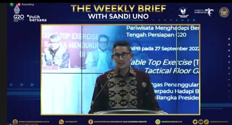 Bali Terkena Musibah Banjir, Sandiaga Uno Pastikan Persiapan G20 Tetap On Track