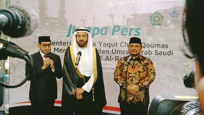 Bertemu Menag Yaqut, Menteri Haji Arab Saudi Belum Bisa Pastikan Tambah Kuota Haji Indonesia