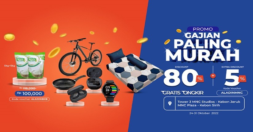 Gajian Datang, AladinMall Kasih Promo Gajian Paling Murah Buat Kamu! Cek di Sini!