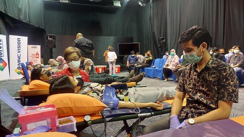 MNC Vision dan MNC Peduli Gandeng PMI Jakbar Gelar Donor Darah, Targetkan 150 Kantong