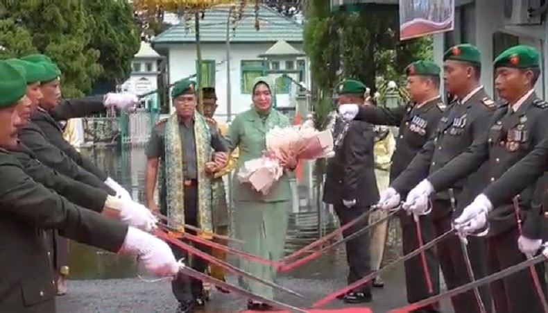 Sertijab Dandim Pangkalan Bun Digelar di Tengah Kepungan Banjir