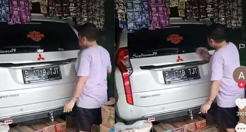Viral Pemilik Warung Kecil Punya Pajero Sport, Diparkir bersama Dagangan
