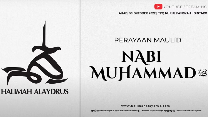 Profil Ustadzah Halimah Alaydrus, Pendakwah dan Penulis Keturunan Nabi Muhammad SAW