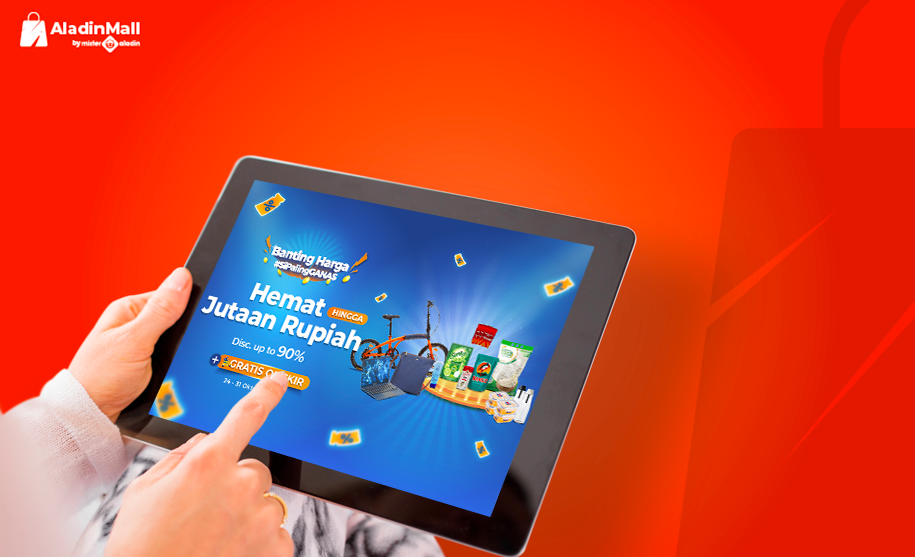 Hari Terakhir! Jangan Sampai Ketinggalan Buat Rebutan Diskon Paling Ganas s.d 90 Persen + Gratis Ongkir di AladinMall!