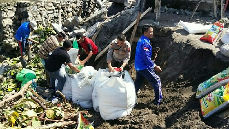 Pantai Tarun Melonguane Talaud Dilanda Abrasi, 3 Rumah Rusak Parah